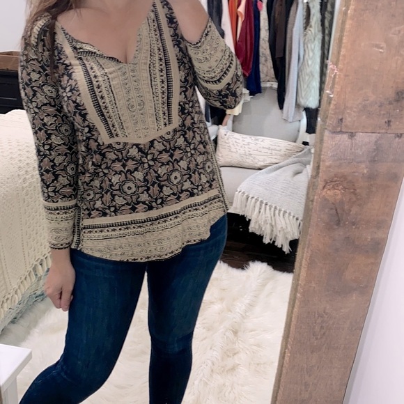 Lucky Brand top boho cotton blend size small - Picture 2 of 6
